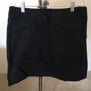 Black Textured Skirt